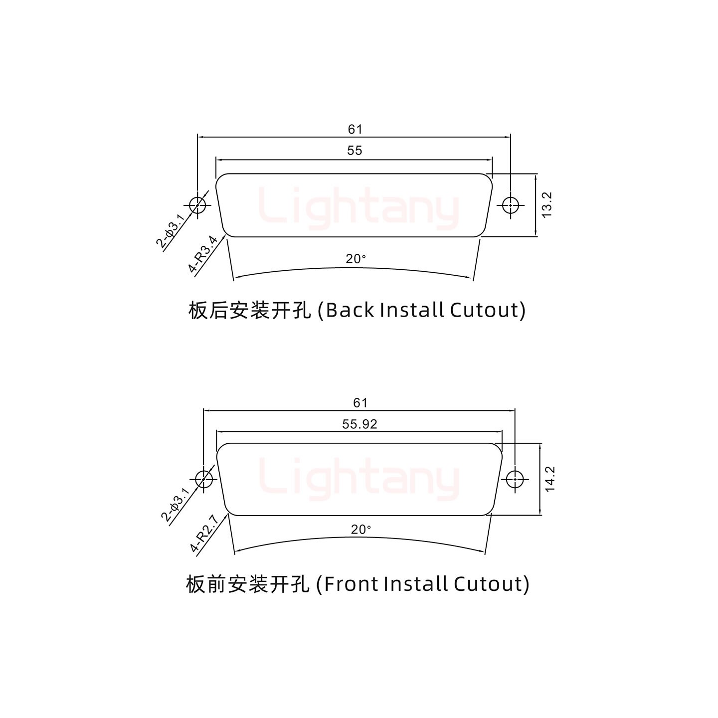 47W1母短體焊線(xiàn)/光孔/大電流40A