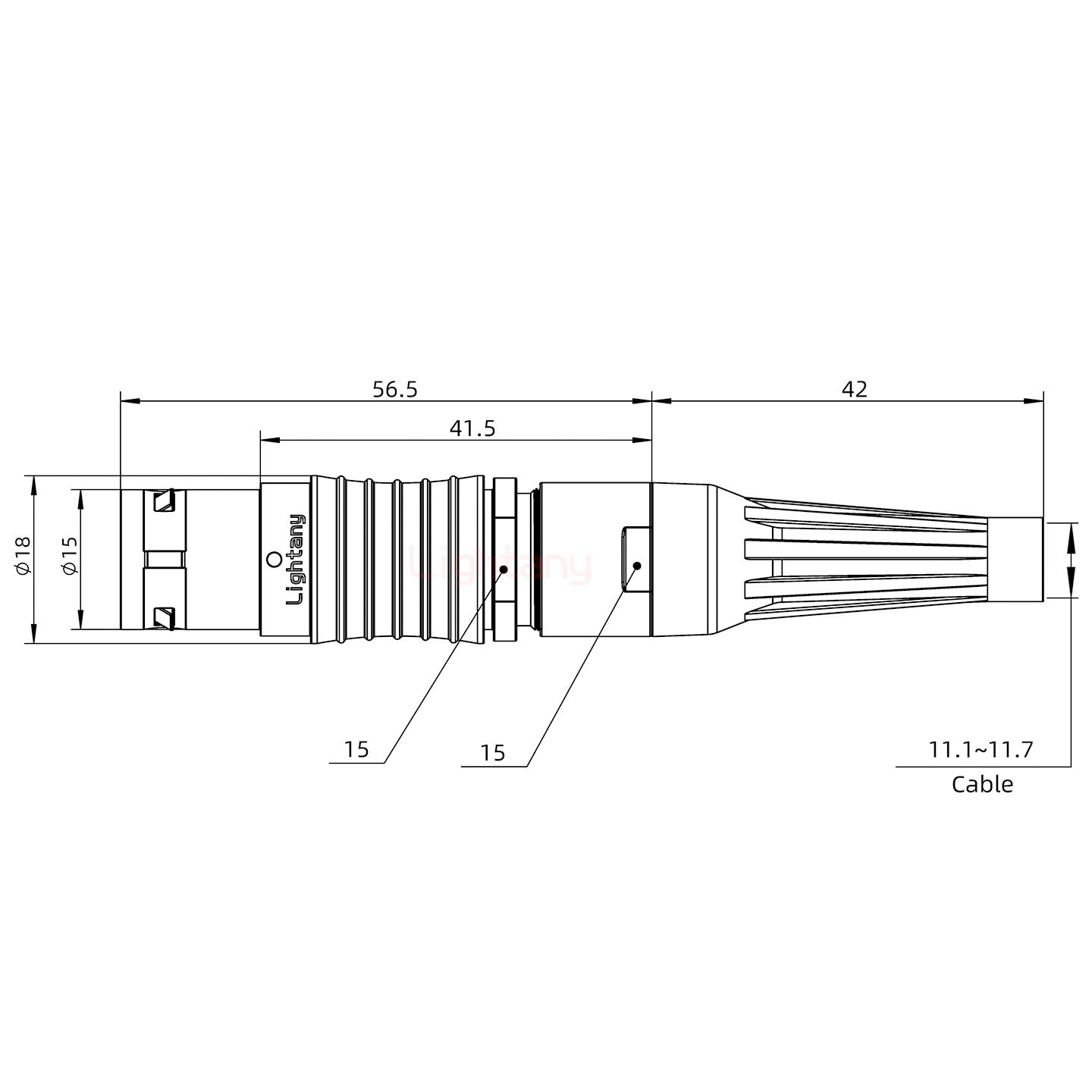 FGG.3B.002.CLAD12Z帶護(hù)套直式插頭