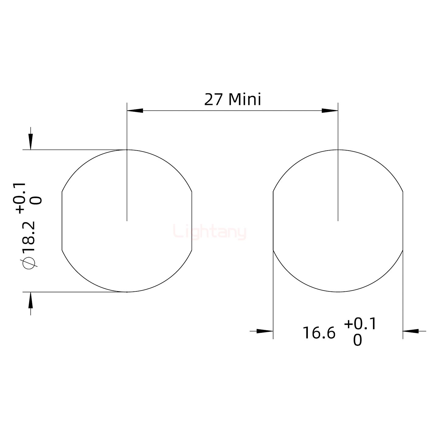 ECG.3B.018.CLN雙螺母插座 PCB直插板