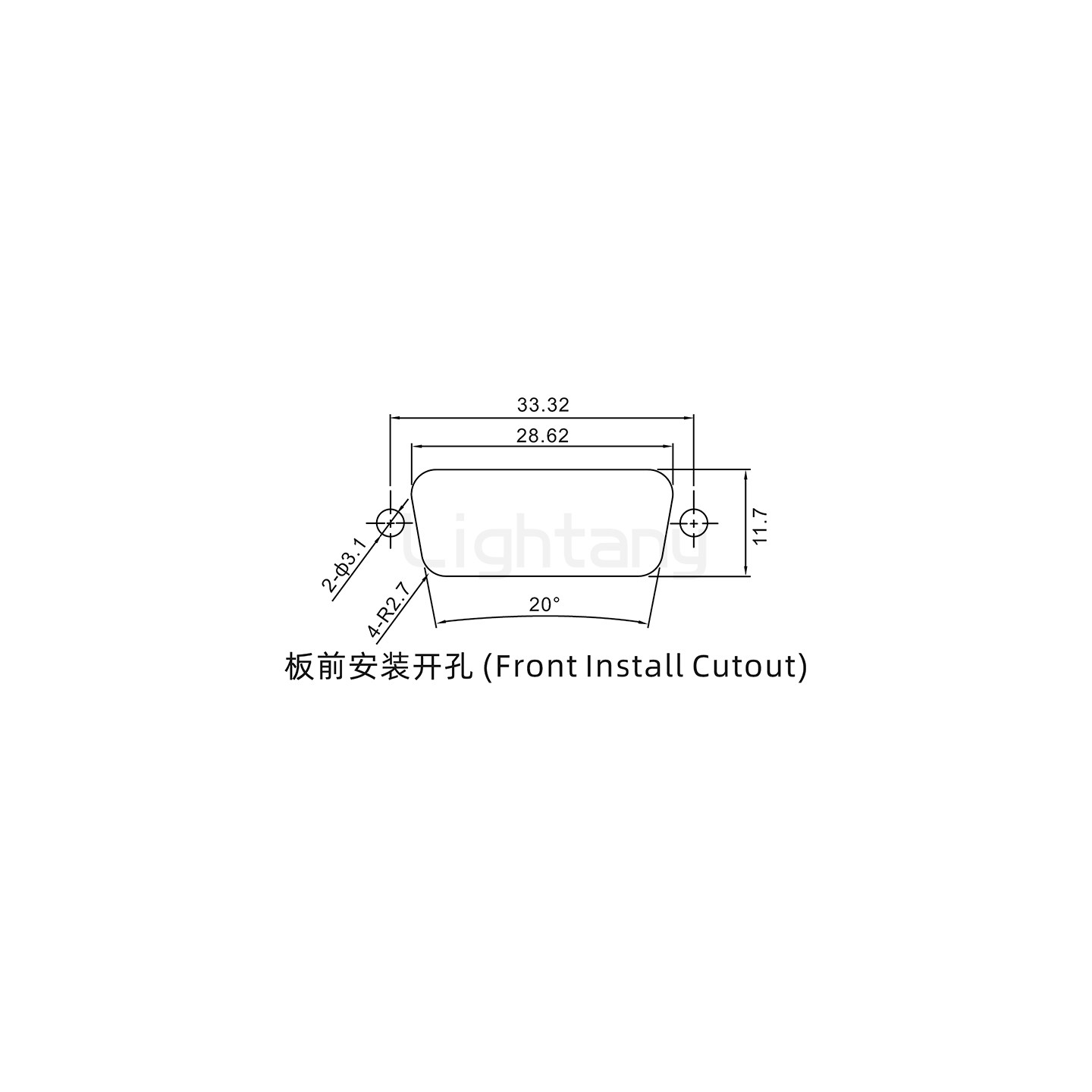 3W3公焊線式/鎖螺絲螺母+防水墊片/大電流40A