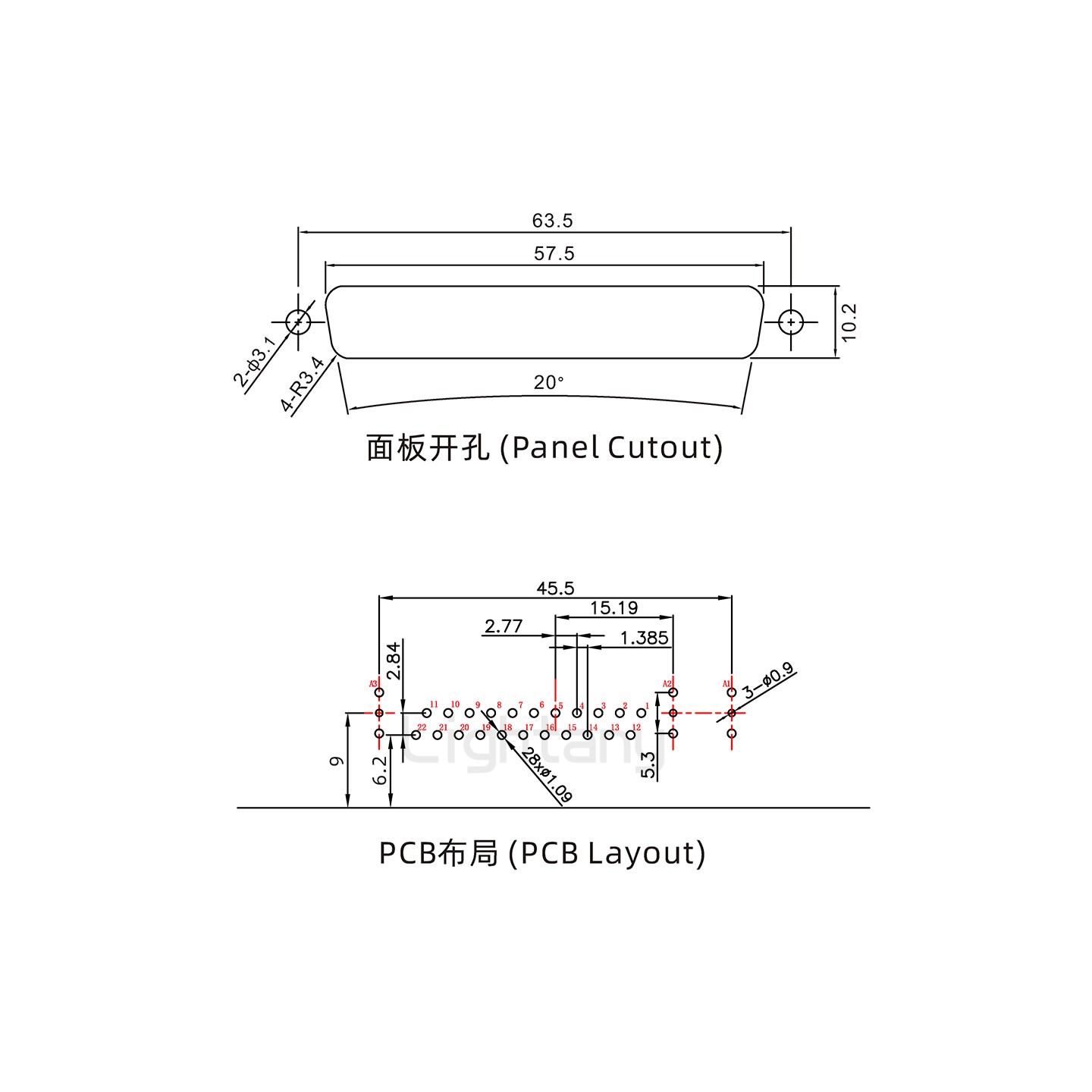 防水25W3母彎插板/鎖螺絲/射頻同軸50歐姆