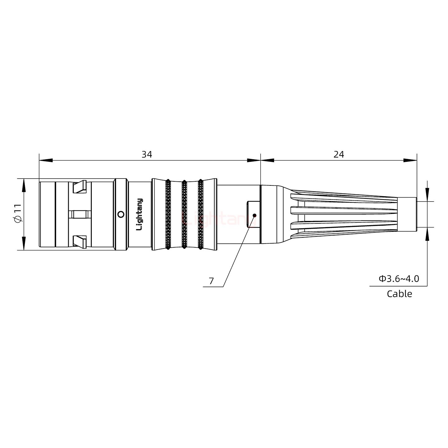 FGG.0K.006.CLAC40Z推拉自鎖帶護(hù)套直式插頭