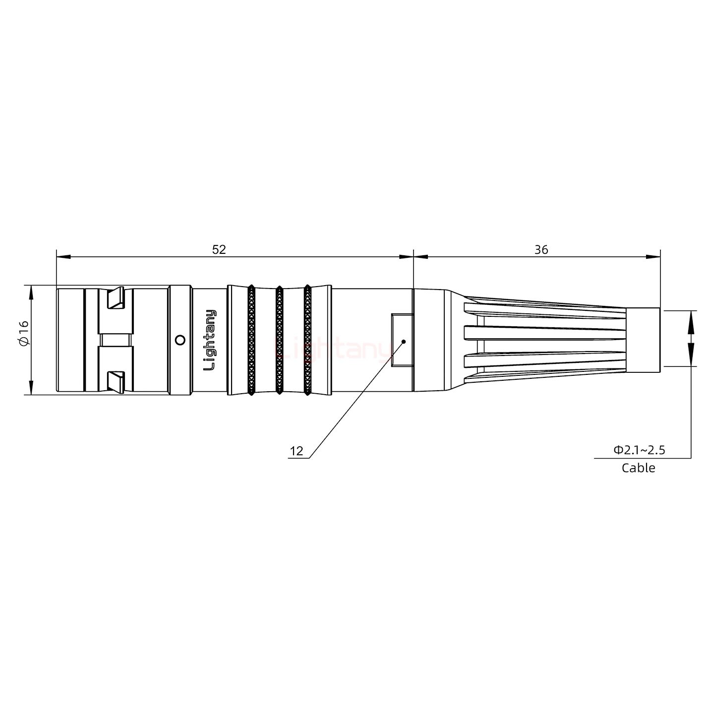 FGG.2K.004.CLAC25Z推拉自鎖帶護(hù)套直式插頭