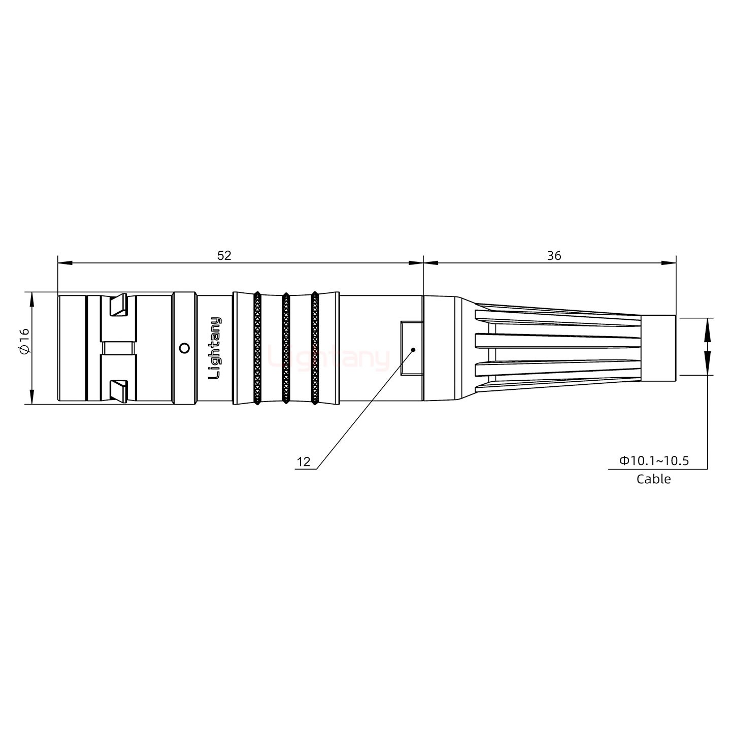 FGG.2K.012.CLAK11Z推拉自鎖帶護(hù)套直式插頭